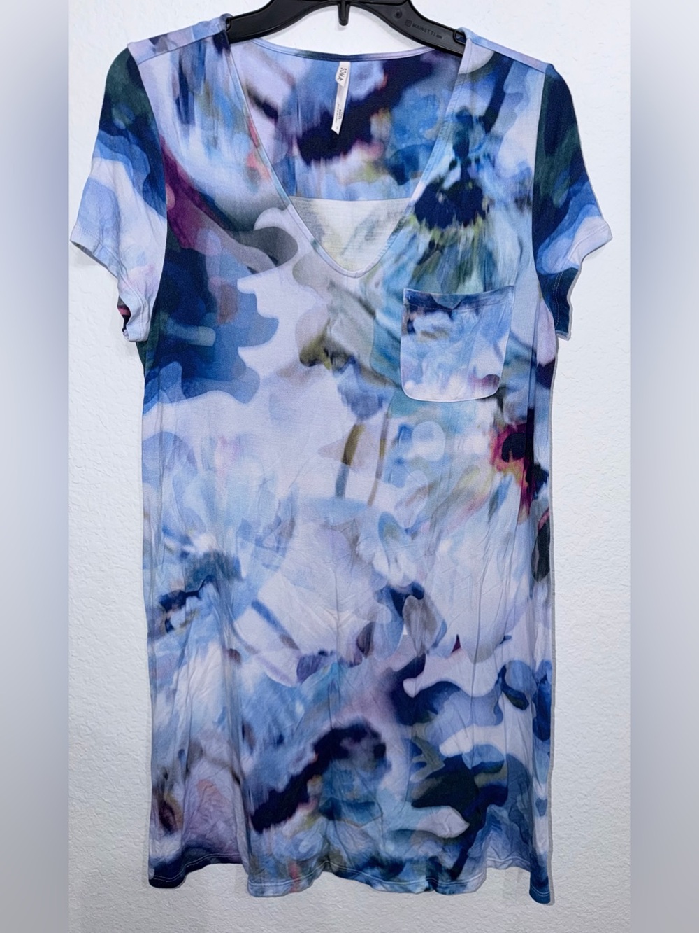 Soma Cool Nights Short Sleeve Sleepshirt - Multicolor. Size S